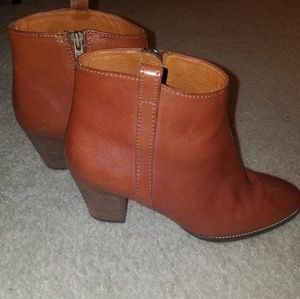Madewell Cognac Leather Bootie